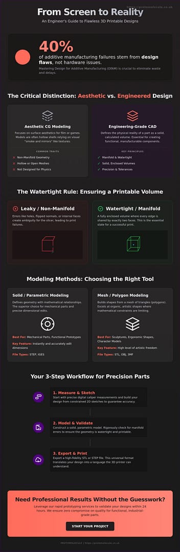 3D Design for 3D Printer Success: A Professional Engineering Guide