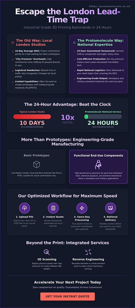 3D Printing London: The Expert Guide to Industrial-Grade Rapid Prototyping