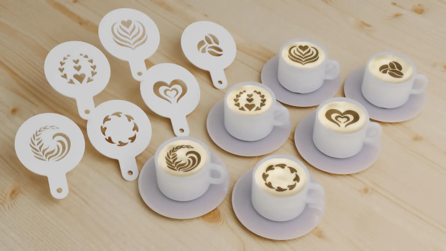 Coffee stencils