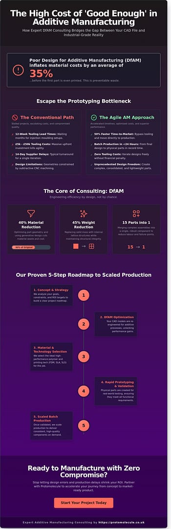 Additive Manufacturing Consulting UK: From Concept to Industrial Batch Production
