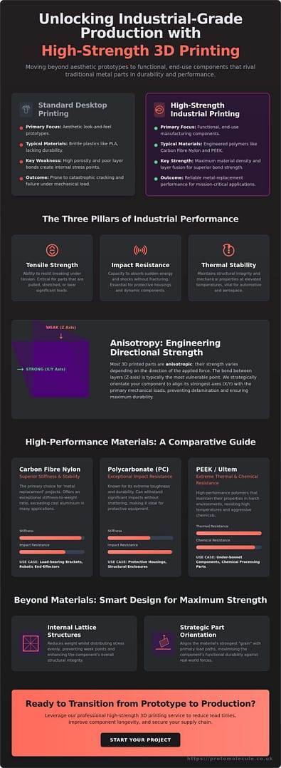High-Strength 3D Printing Service: Industrial-Grade Parts for UK Engineering