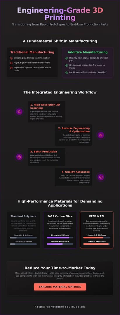 Engineering Grade 3D Printing Service UK: High-Performance Additive Manufacturing
