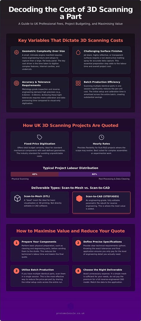 Cost of 3D Scanning a Part: A Professional UK Guide for 2026