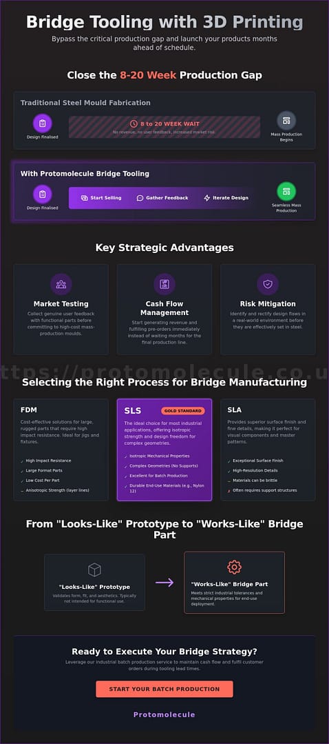 Bridge Tooling with 3D Printing: Accelerating UK Manufacturing Cycles