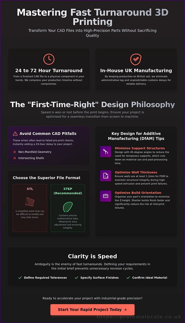Fast Turnaround 3D Printing UK: The Professional Guide to Rapid Manufacturing